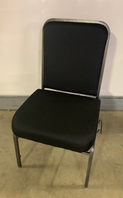OFM Black Comfort Class Stack Chair